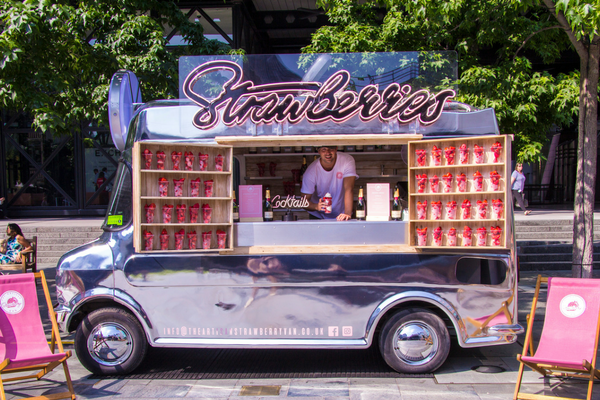 The Artisan Strawberry Van at the London Summer Event Show 2018